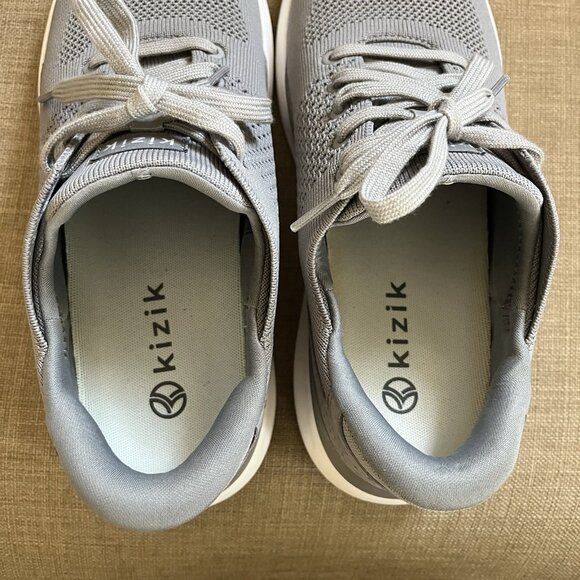 Kizik Lima Shoes Womens Size 9 Gray Hands Free Lace Up Sneakers Comfort Mesh - Picture 8 of 16